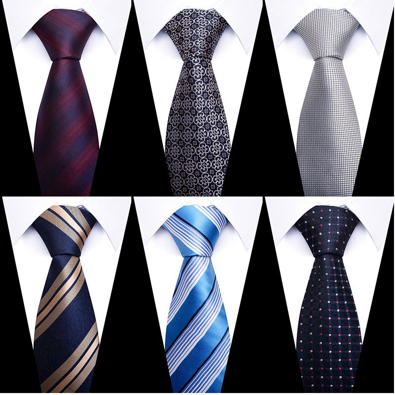 Silk Tie Striped - ผ้าไหม 100% ยี่ห้อ 8 cm Tie