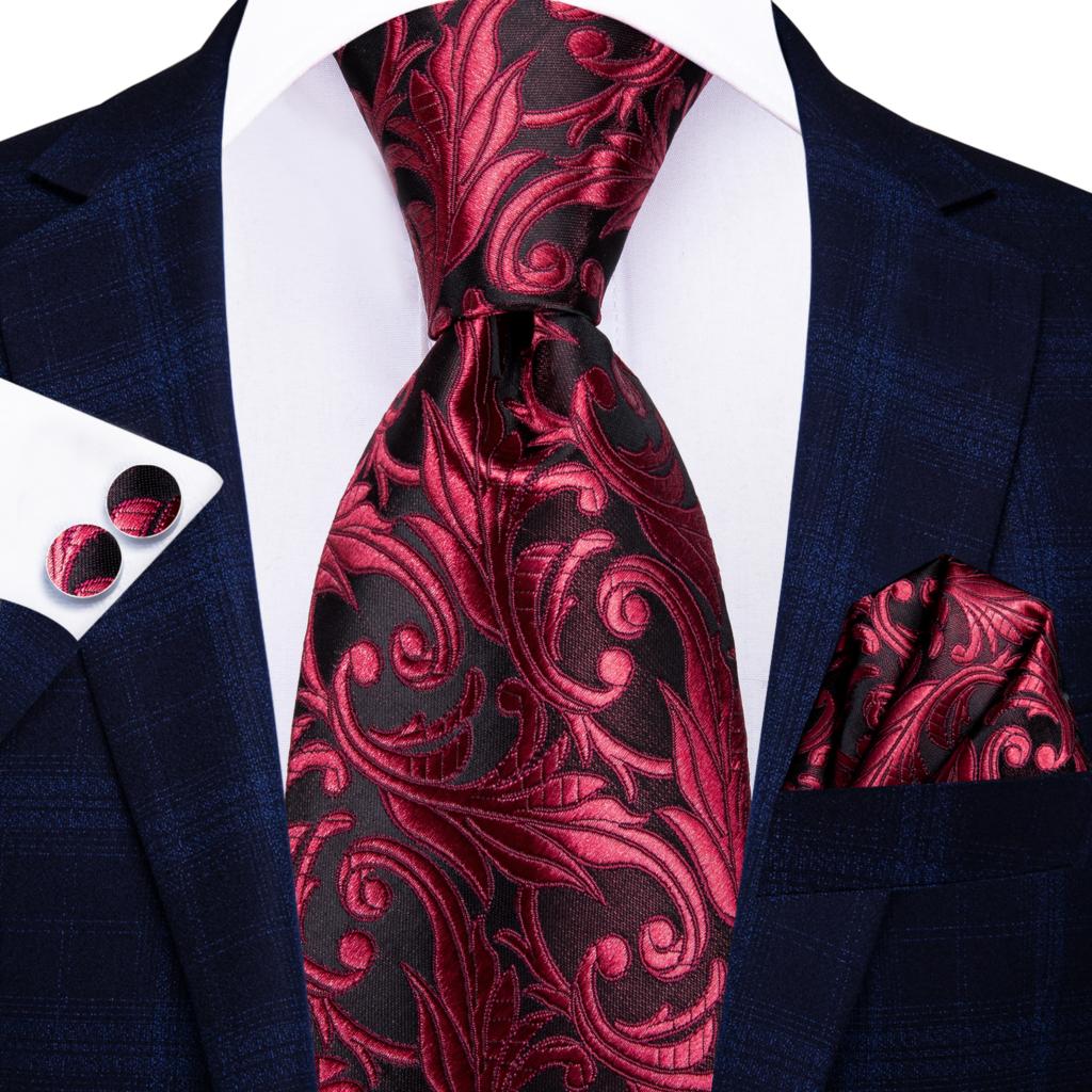 Hi-Tie Burgundy Paisley ลายผ้า - Silk Tie Striped บทวิจารณ์และราคา