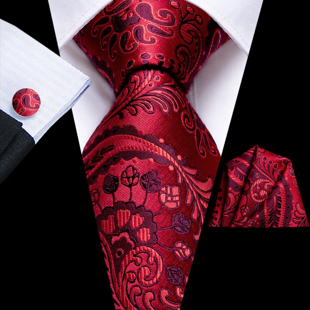 Hi-Tie Burgundy Paisley ลายผ้า - Silk Tie Striped บทวิจารณ์และราคา