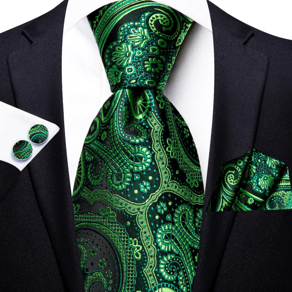 Paisley ลายสีเขียวผ้าไหม Tie ส - Silk Tie Striped บทวิจารณ์และราคา