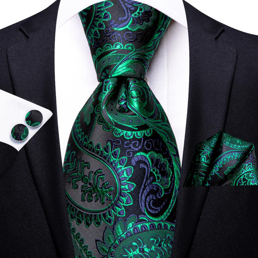 Paisley ลายสีเขียวผ้าไหม Tie ส - Silk Tie Striped บทวิจารณ์และราคา
