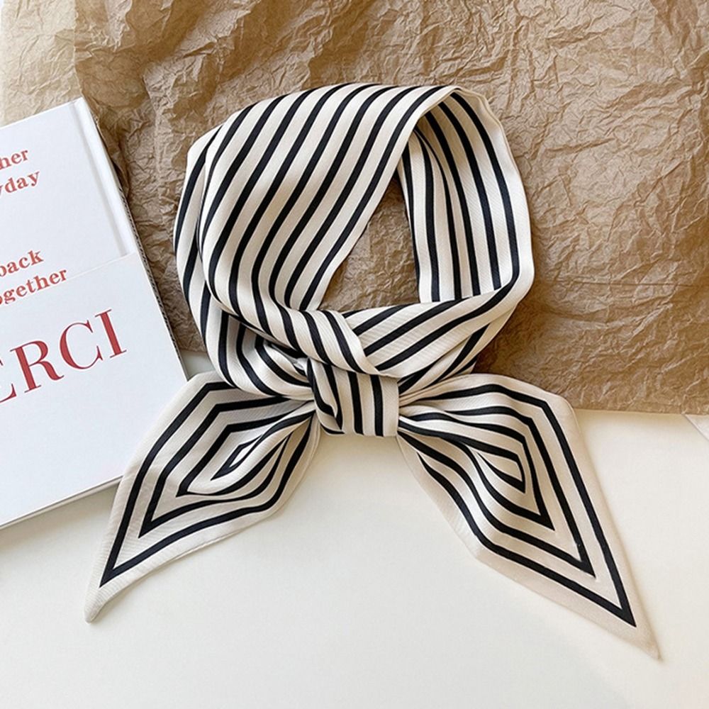 ผ้าพันคอแบบผูก ลายทาง ผ้าคลุมไ - Silk Tie Striped บทวิจารณ์และราคา