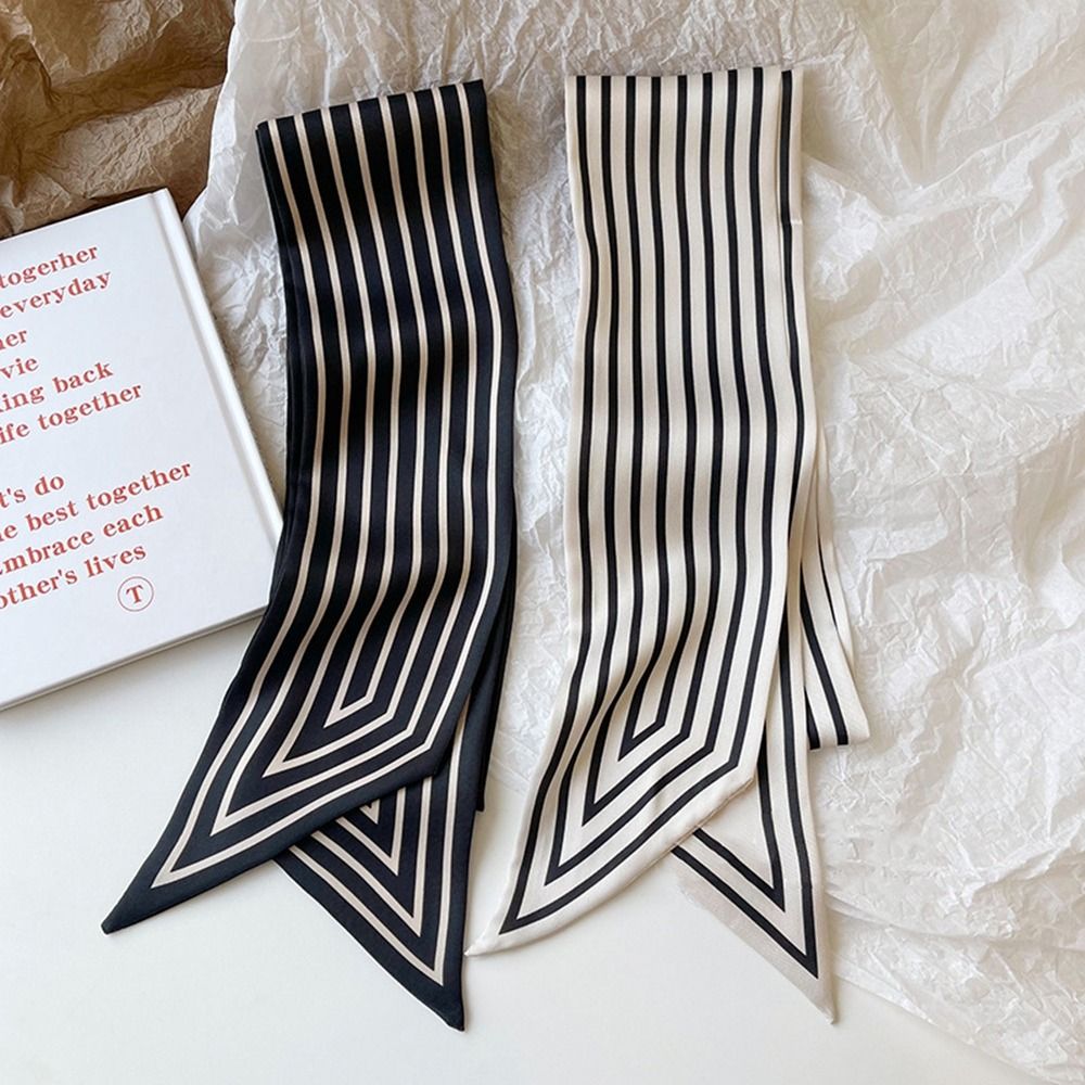 ผ้าพันคอแบบผูก ลายทาง ผ้าคลุมไ - Silk Tie Striped บทวิจารณ์และราคา