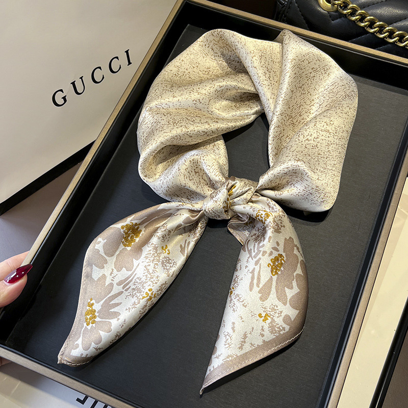 ผ้าพันคอดีไซน์พิมพ์ลายผ้าไหมสำ - Ascot Neck Scarf บทวิจารณ์และราคา