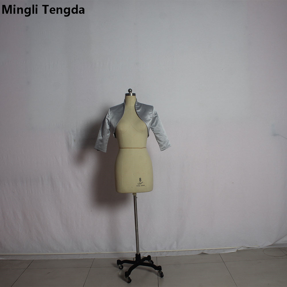 Custom Made 3/4แขนใหม่เงิน/สีเ - Stole Wedding Shawl บทวิจารณ์และราคา